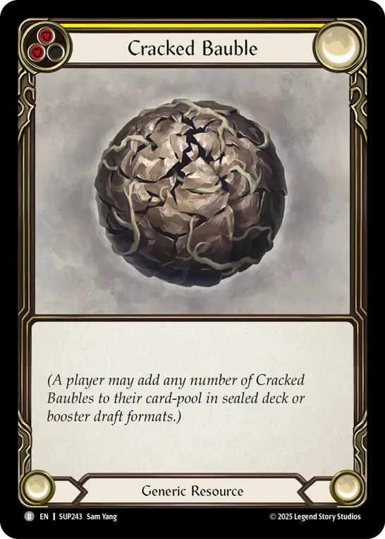 Cracked Bauble (Yellow)