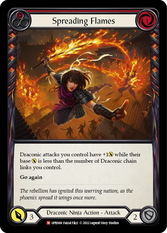 Spreading Flames (Red) UPR049
