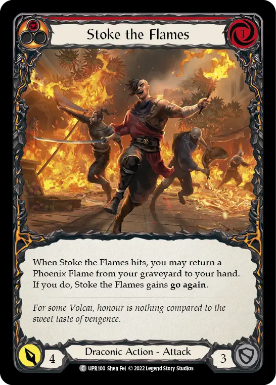 Stoke the Flames (Red) UPR100