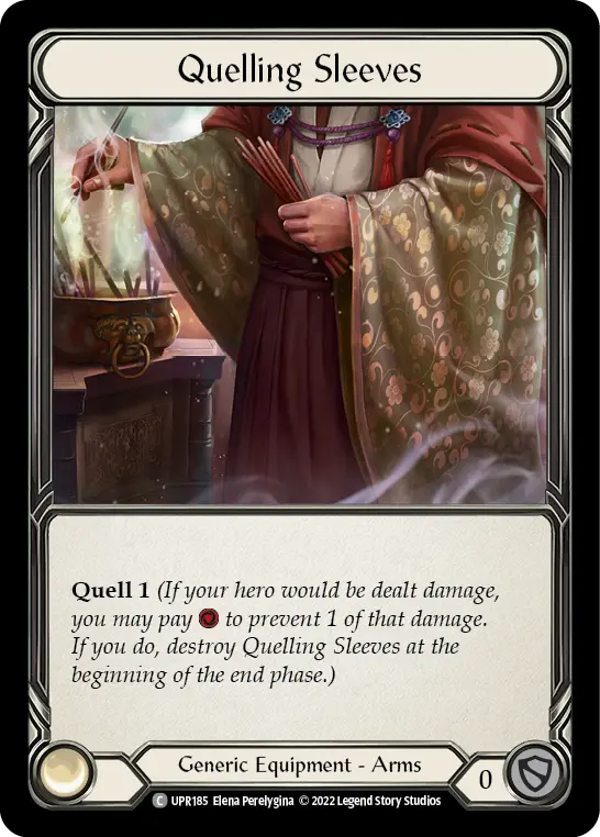 Quelling Sleeves UPR185, carta de Flesh and Blood de Uprising