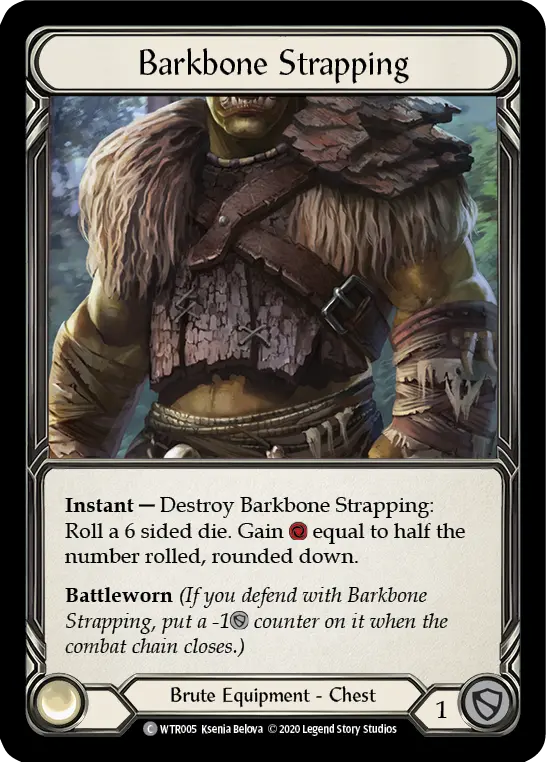 Barkbone Strapping WTR005, carta de Flesh and Blood de Welcome to Rathe (Unlimited)