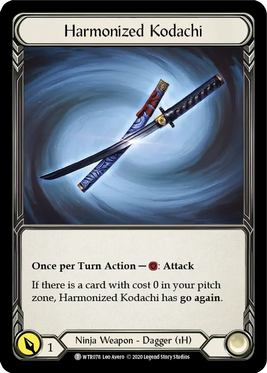 Harmonized Kodachi WTR078, carta de Flesh and Blood de Welcome to Rathe (Unlimited)