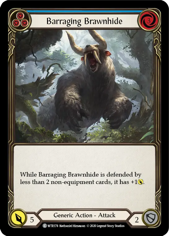 Barraging Brawnhide (Blue)