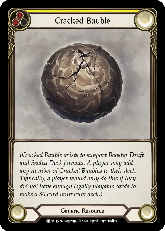 Cracked Bauble (Yellow)