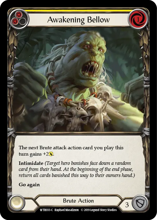 Awakening Bellow (Yellow) WTR033