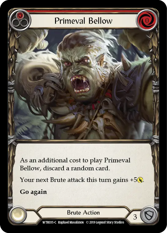 Primeval Bellow (Red) WTR035