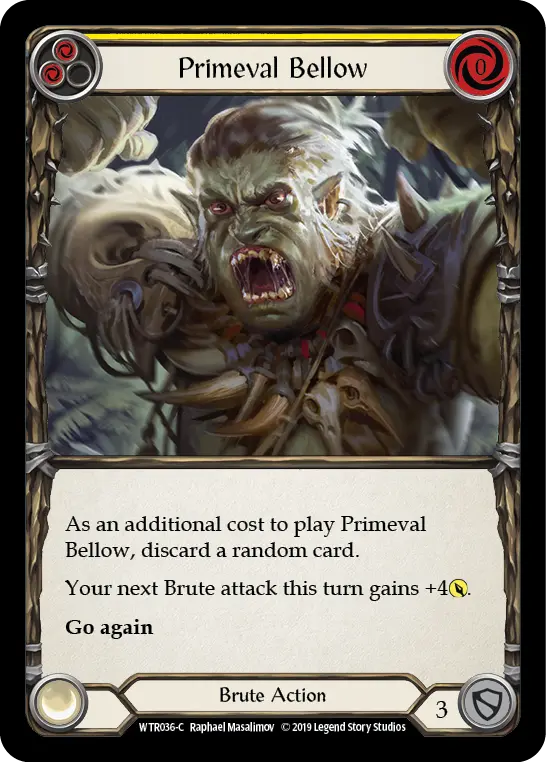 Primeval Bellow (Yellow) WTR036