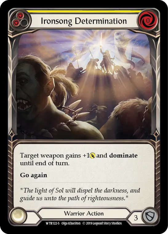 Ironsong Determination (Yellow) WTR122