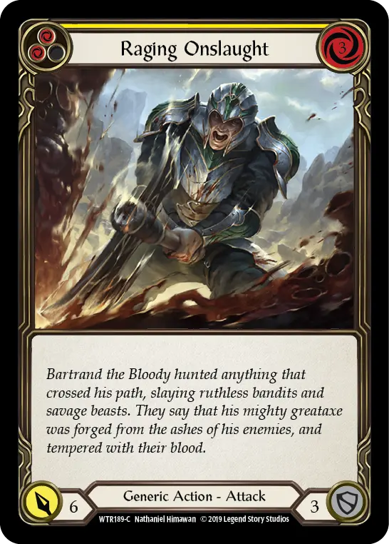 Raging Onslaught (Yellow) WTR189