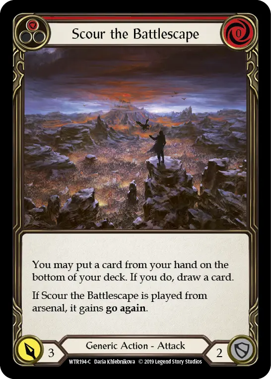 Scour the Battlescape (Red) WTR194