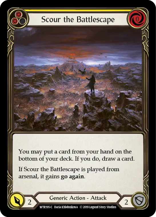 Scour the Battlescape (Yellow) WTR195