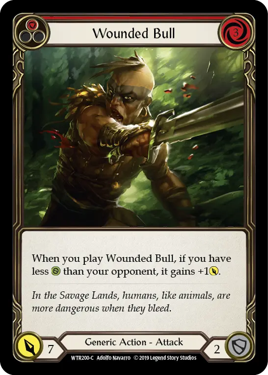 Wounded Bull (Red) WTR200