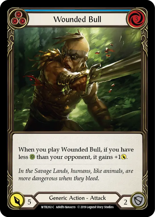 Wounded Bull (Blue) WTR202