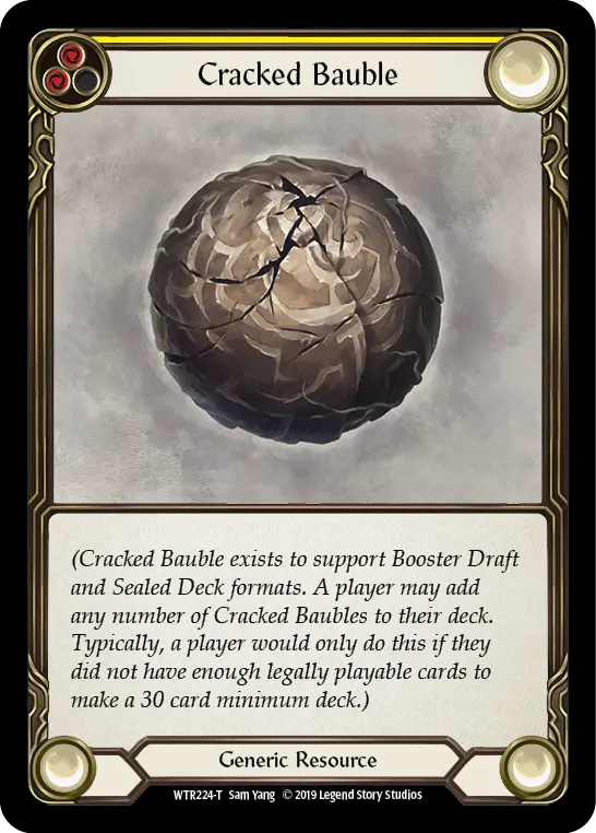 Cracked Bauble (Yellow) WTR224