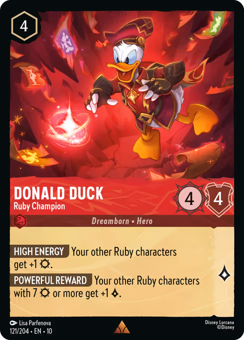 Donald Duck - Ruby Champion 121/204
