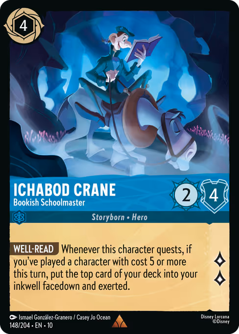 Ichabod Crane - Bookish Schoolmaster 148/204