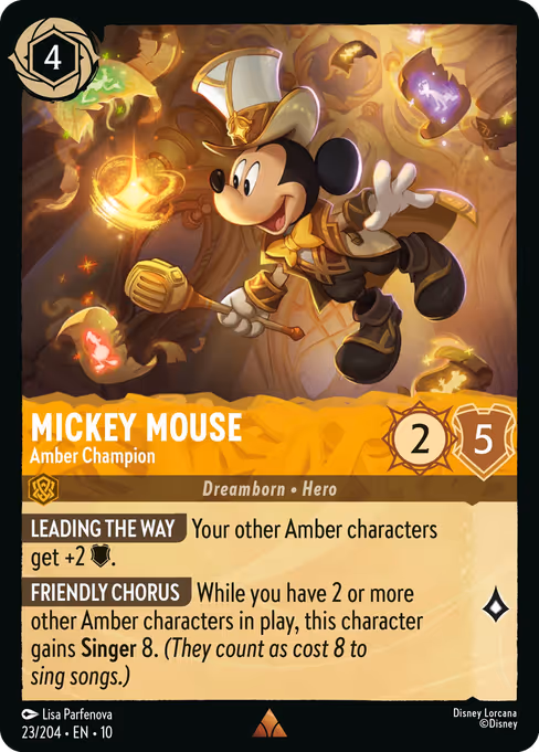 Mickey Mouse - Amber Champion 23/204