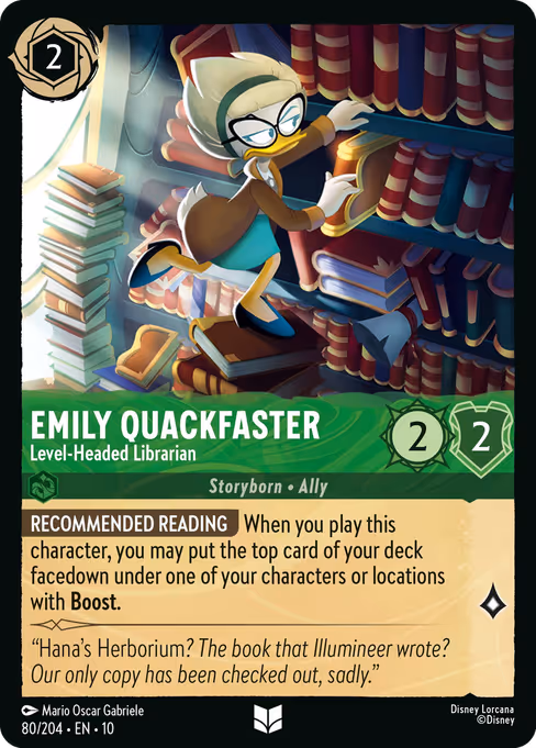 Emily Quackfaster - Level-Headed Librarian 80/204