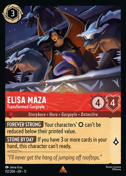 Elisa Maza - Transformed Gargoyle 112/204