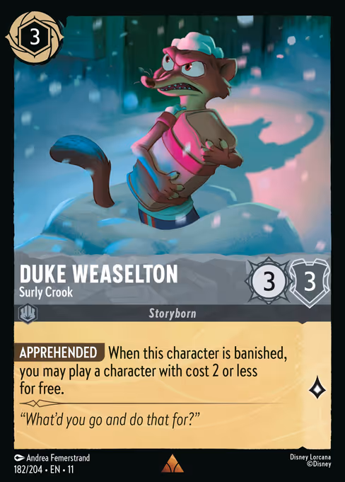 Duke Weaselton - Surly Crook 182/204