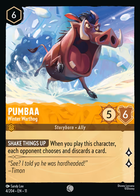 Pumbaa - Winter Warthog 4/204