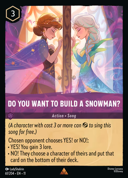 Do You Want to Build A Snowman? 61/204