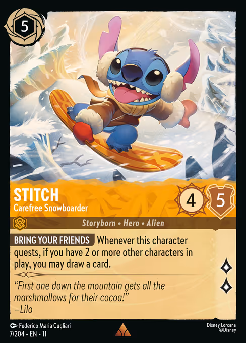 Stitch - Carefree Snowboarder 7/204