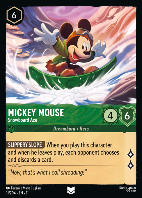 Mickey Mouse - Snowboard Ace 91/204