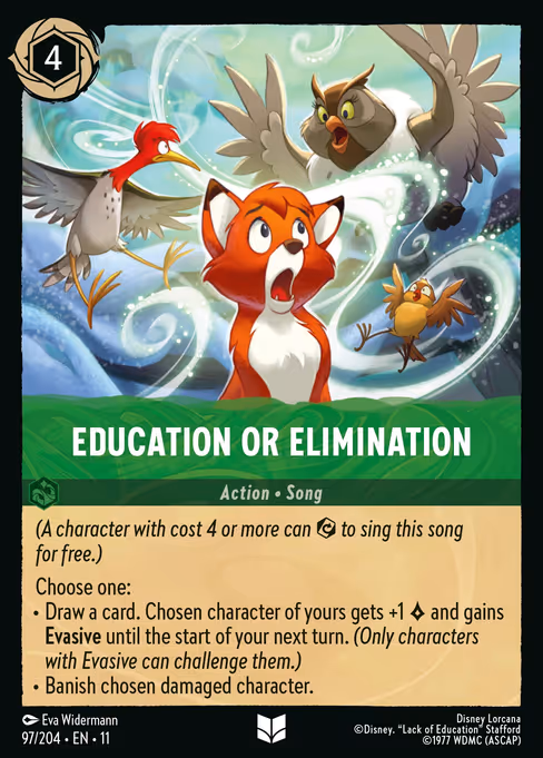 Education or Elimination 97/204