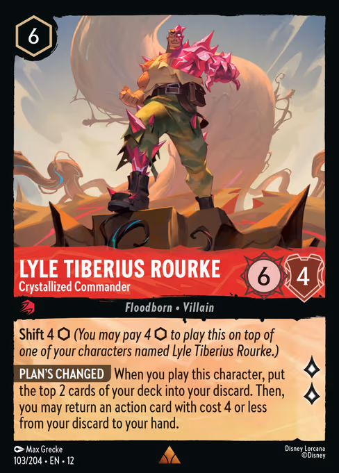 Lyle Tiberius Rourke - Crystallized Commander 103/204