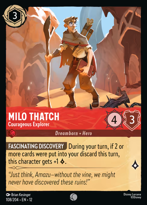 Milo Thatch - Courageous Explorer 108/204