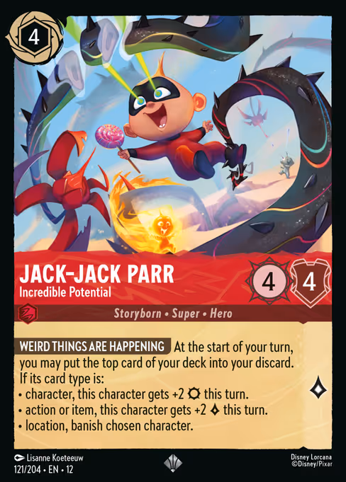 Jack-Jack Parr - Incredible Potential 121/204