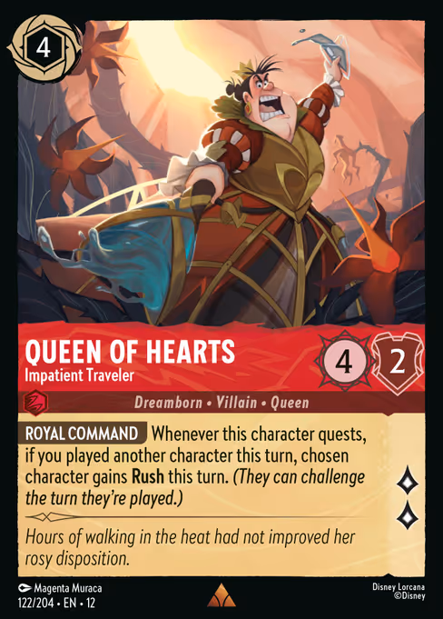 Queen of Hearts - Impatient Traveler 122/204