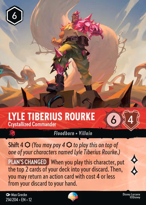 Lyle Tiberius Rourke - Crystallized Commander 214/204