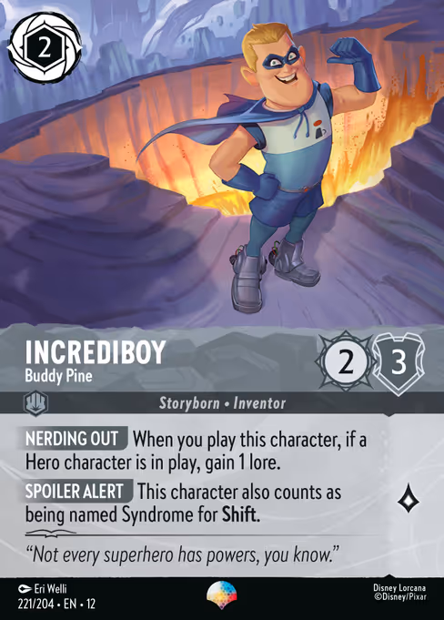 Incrediboy - Buddy Pine 221/204