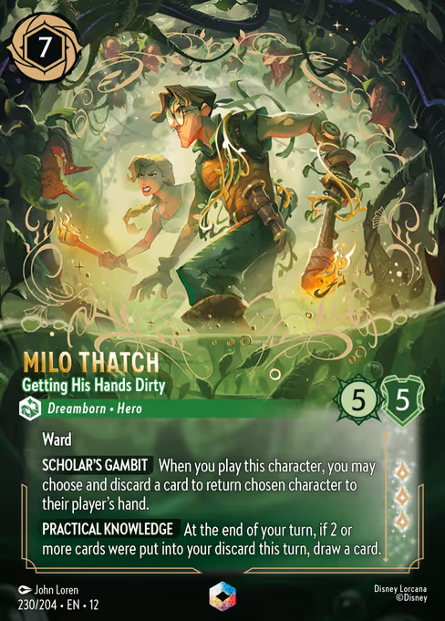 Milo Thatch - Getting His Hands Dirty 230/204
