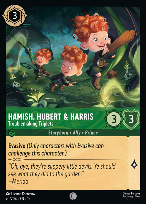 Hamish, Hubert & Harris - Troublemaking Triplets 70/204