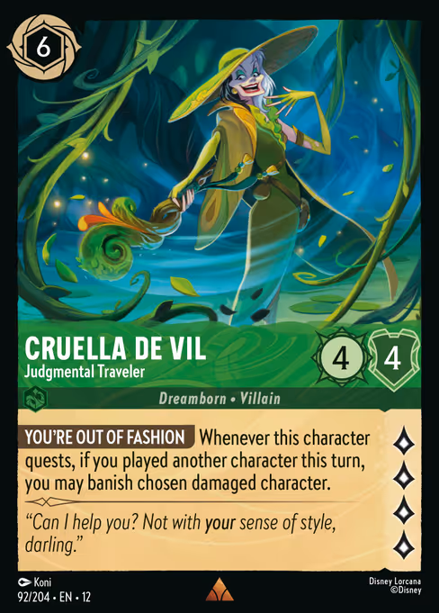 Cruella De Vil - Judgmental Traveler 92/204