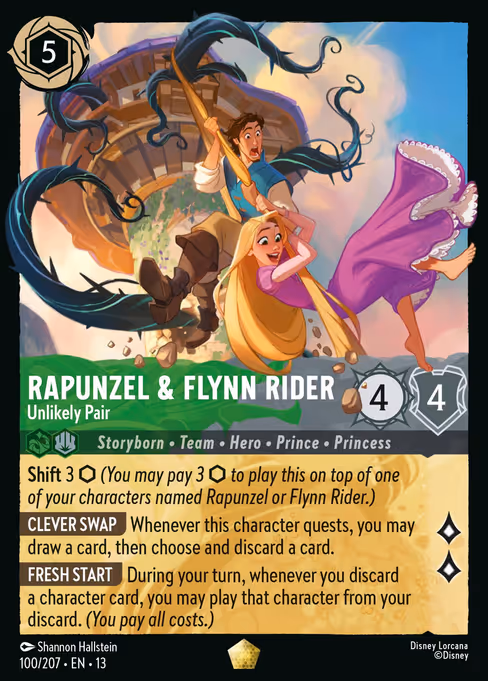 Rapunzel & Flynn Rider - Unlikely Pair 100/207