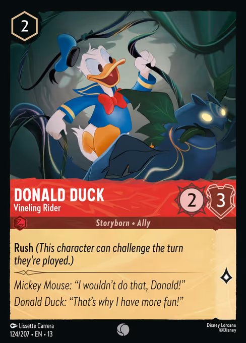 Donald Duck - Vineling Rider 124/207