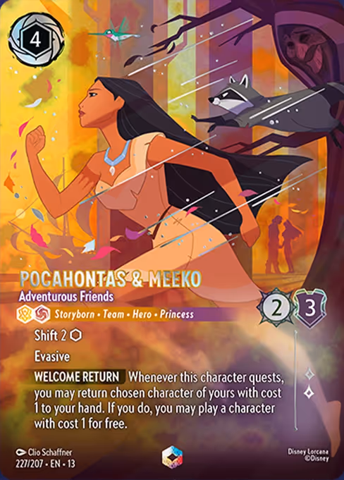 Pocahontas & Meeko - Adventurous Friends 227/207