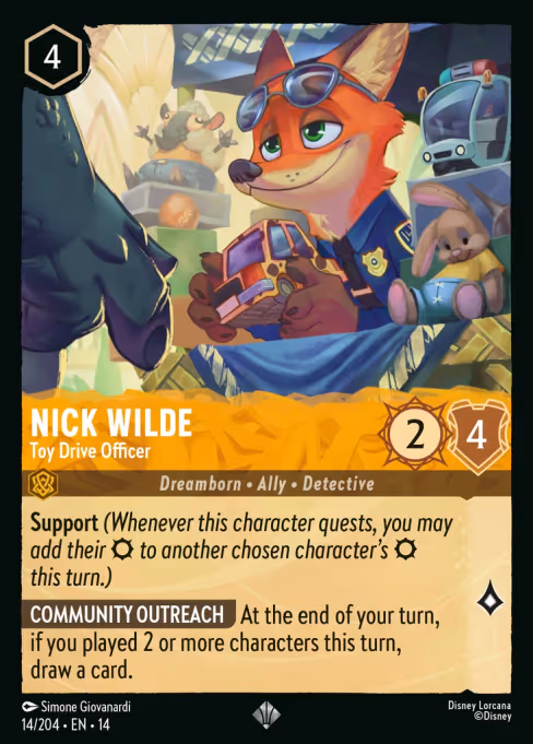 Nick Wilde - Toy Drive Officer 14/204