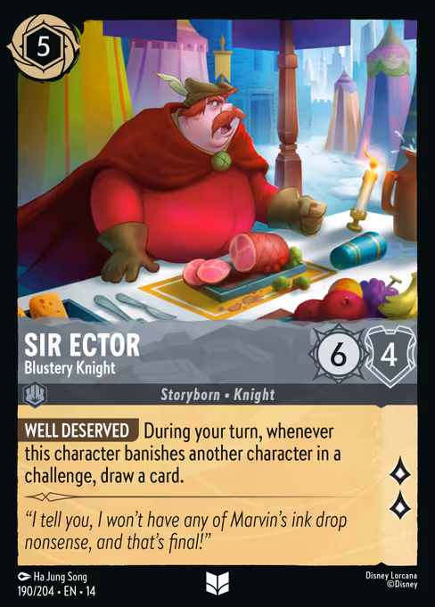 Sir Ector - Blustery Knight 190/204