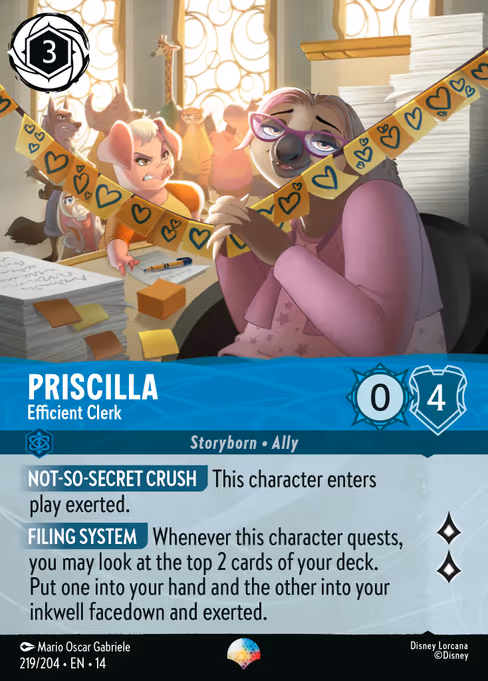 Priscilla - Efficient Clerk 219/204