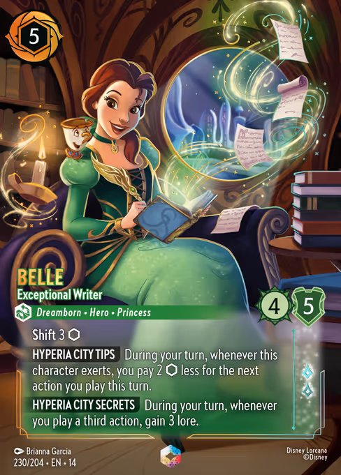 Belle - Exceptional Writer 230/204