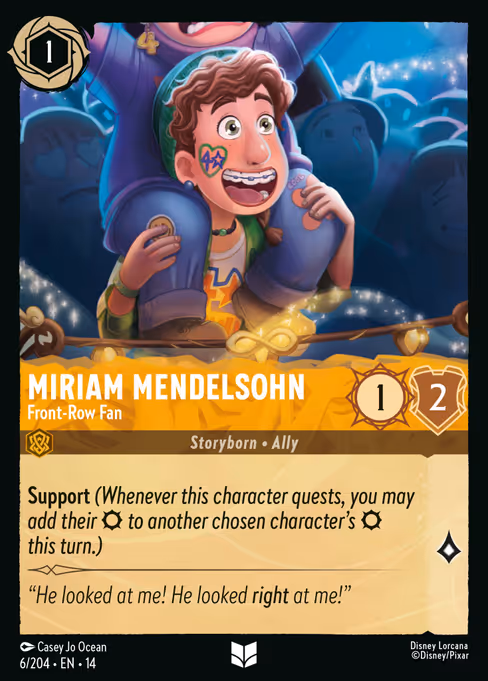 Miriam Mendelsohn - Front-Row Fan 6/204