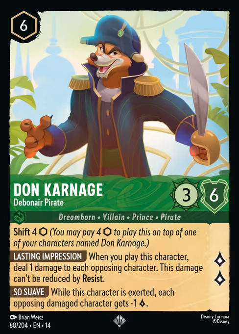 Don Karnage - Debonair Pirate 88/204