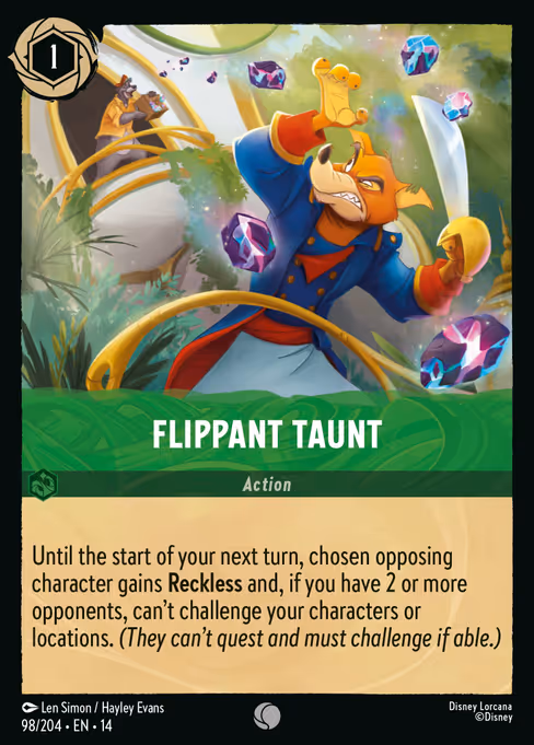 Flippant Taunt 98/204