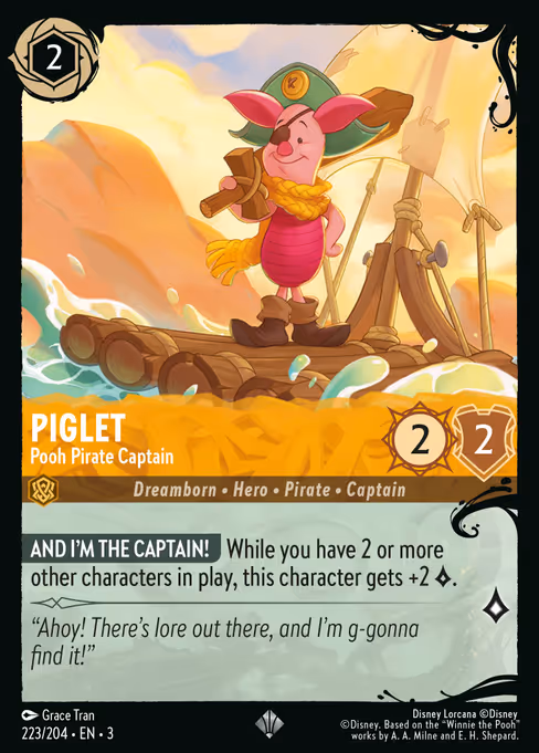 Piglet - Pooh Pirate Captain 223/204