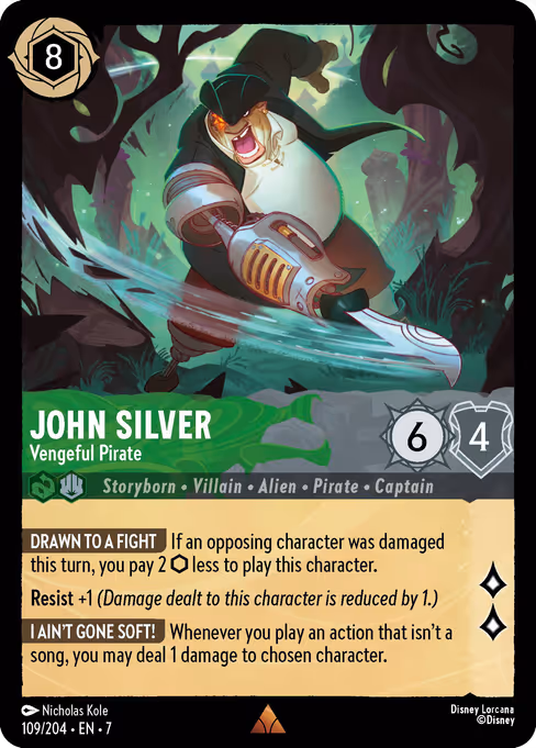 John Silver - Vengeful Pirate 109/204